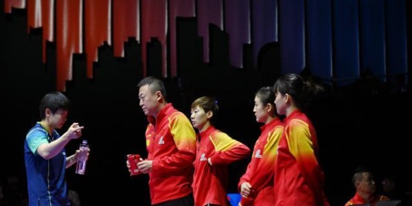 釜山世乒赛国乒男女团体小组第一 强势晋级16强